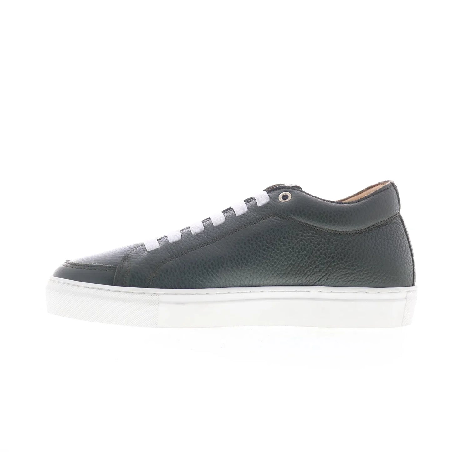 Pastori by Di Bianco Septimus Mens Green Leather Lifestyle Sneakers Shoes