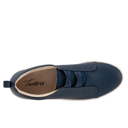 Trotters Avrille T2051-400 Womens Blue Wide Lifestyle Sneakers Shoes