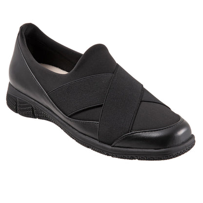 Trotters Urbana T2167-007 Womens Black Leather Lifestyle Sneakers Shoes