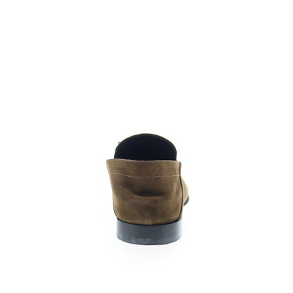 Di Bianco Trani Mens Brown Suede Slip On Loafers & Slip Ons Casual Shoes