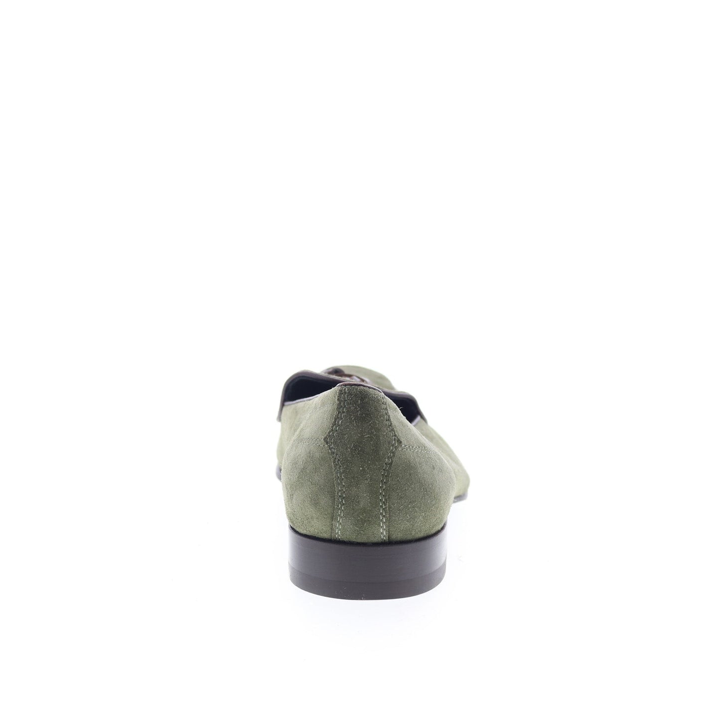 Di Bianco Vomero Mens Green Suede Slip On Loafers & Slip Ons Casual Shoes