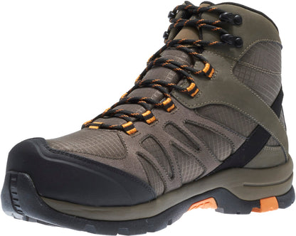 Wolverine Fletcher NT Mid Waterproof Work Hiker Mens Brown Work Boots