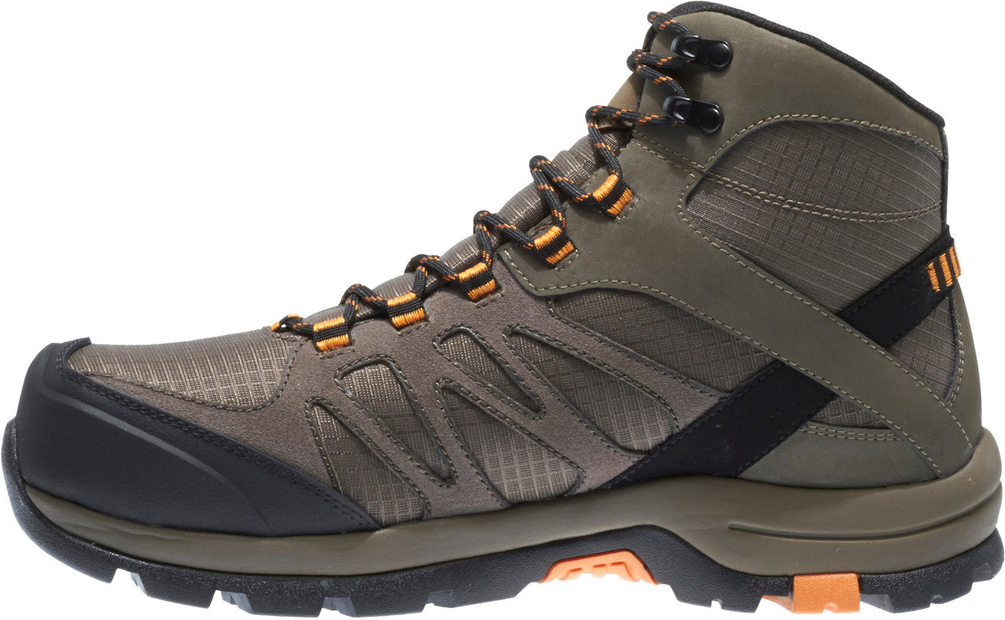Wolverine Fletcher NT Mid Waterproof Work Hiker Mens Brown Work Boots