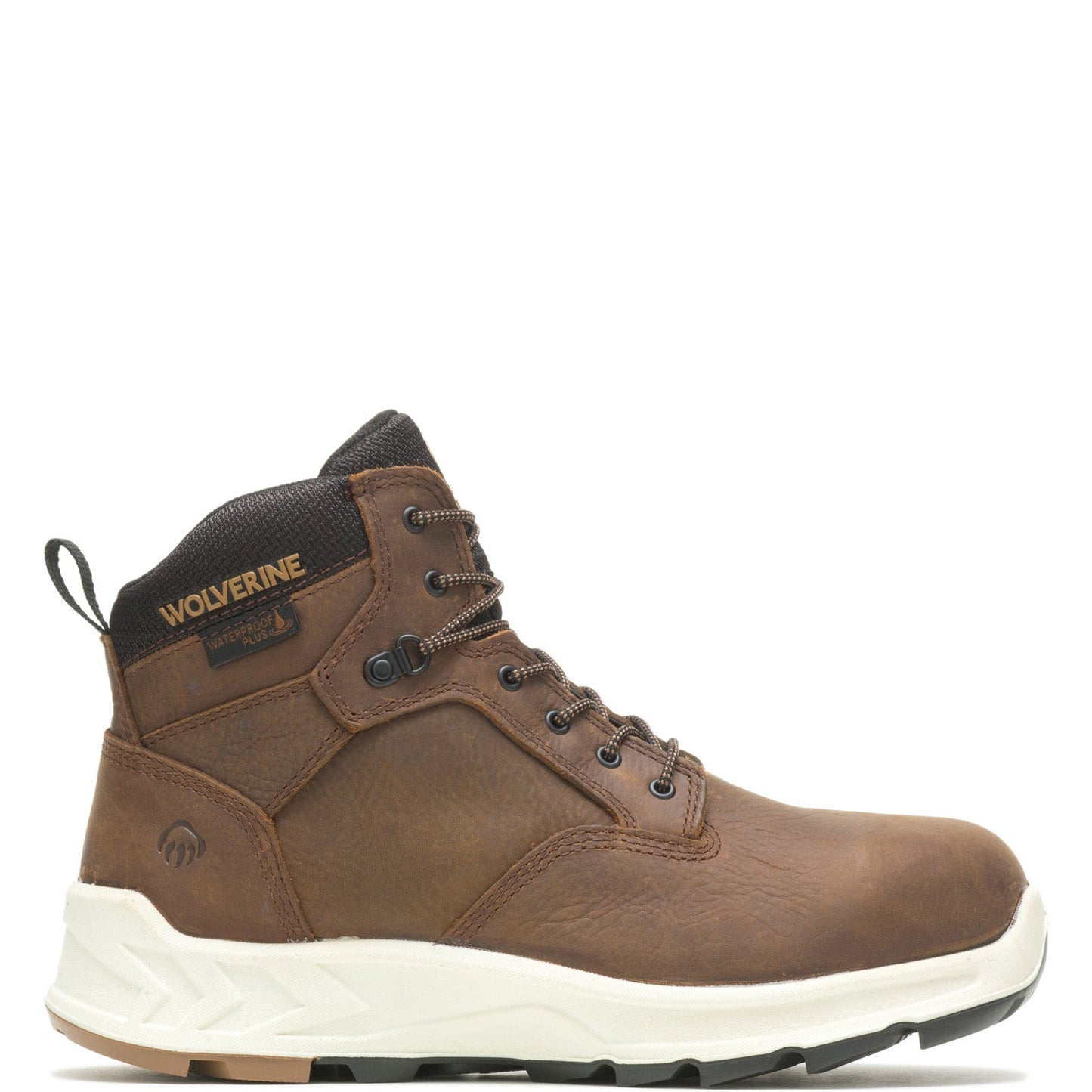Wolverine Shiftplus LX Dsprg Waterproof CarbonMax Mid Mens Brown Work Boots