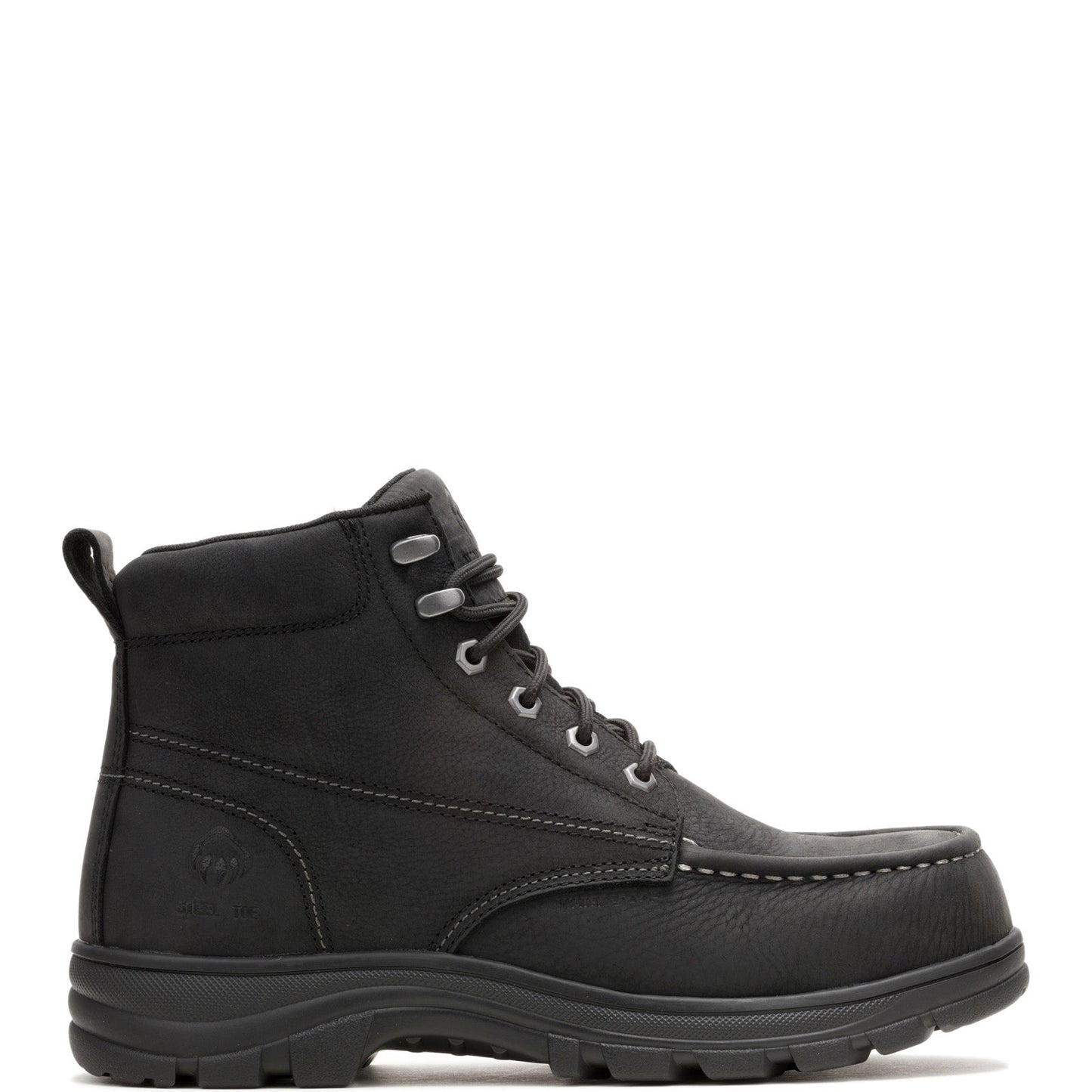 Wolverine Carlsbad Moc Toe WP Steel Toe 6" Mens Black Work & Safety Boots