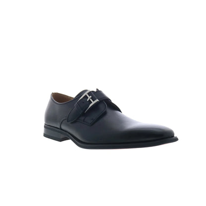 La Milano Will A11890 Mens Black Leather Loafers & Slip Ons Casual Shoes