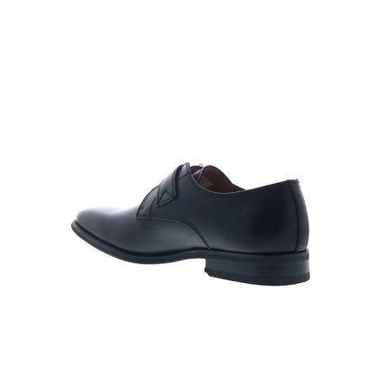 La Milano Will A11890 Mens Black Leather Loafers & Slip Ons Casual Shoes
