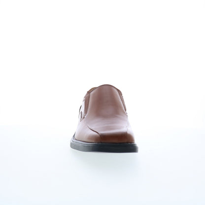 La Milano A65616 Mens Brown Leather Slip On Loafers & Slip Ons Casual Shoes