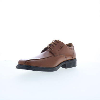 La Milano A65617 Mens Brown Leather Lace Up Oxfords & Lace Ups Casual Shoes