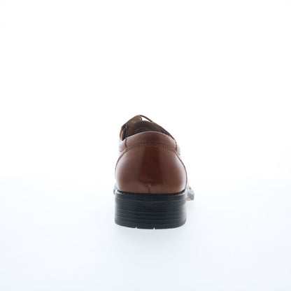 La Milano A65617 Mens Brown Leather Lace Up Oxfords & Lace Ups Casual Shoes