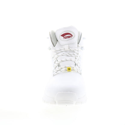 Avenger Flight Alloy Toe SD10 A7423 Mens White Leather Work & Safety Boots