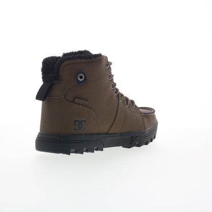 DC Woodland ADYB700042-DCC Mens Brown Leather Lace Up Casual Dress Boots