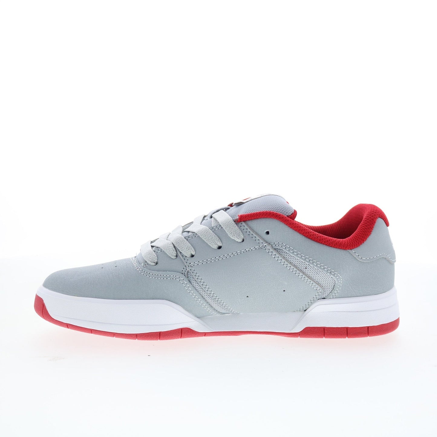 DC Central ADYS100551-GRF Mens Gray Leather Skate Inspired Sneakers Shoes