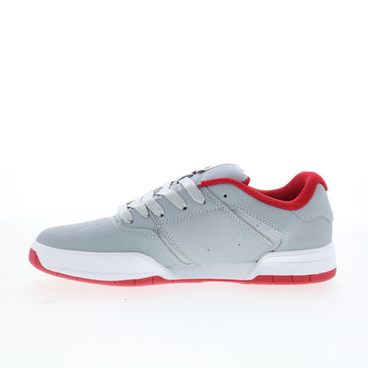 DC Central ADYS100551-GRF Mens Gray Leather Skate Inspired Sneakers Shoes