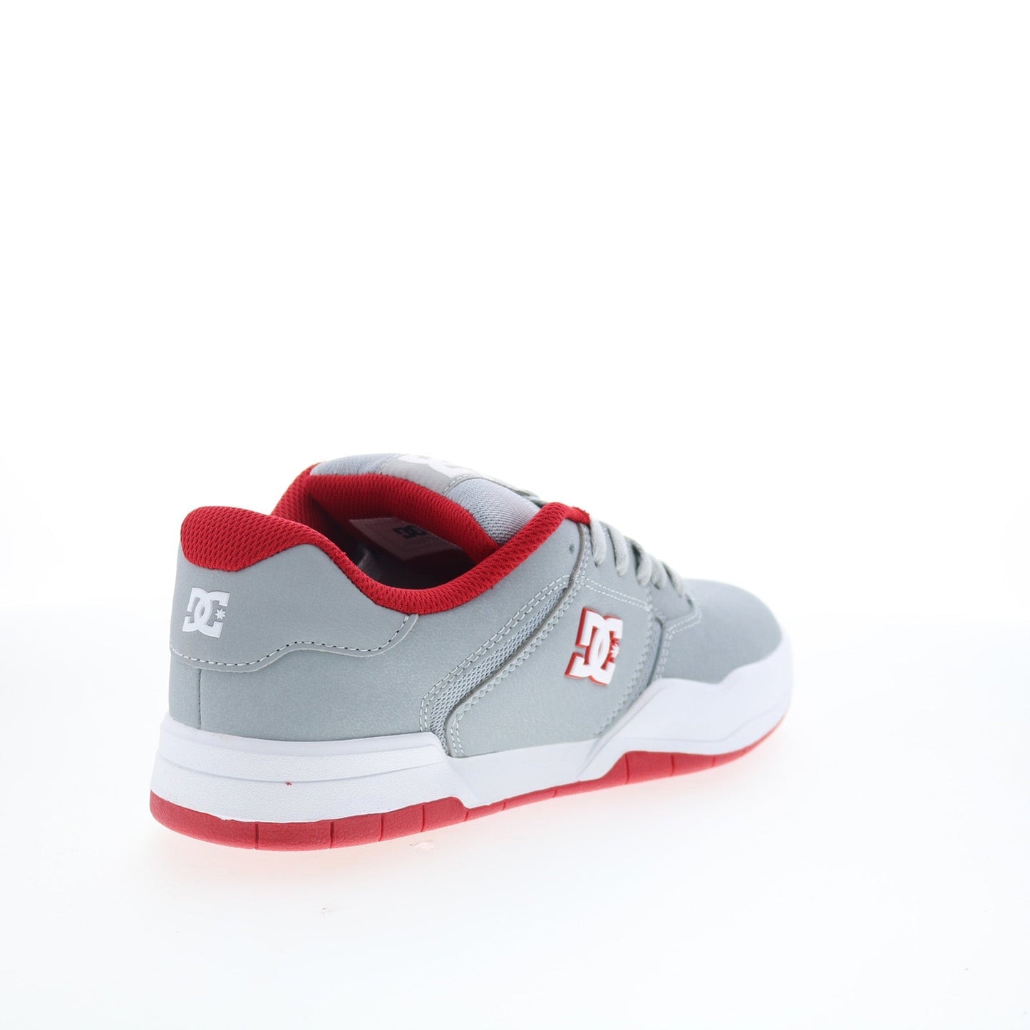 DC Central ADYS100551-GRF Mens Gray Leather Skate Inspired Sneakers Shoes