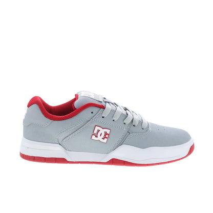 DC Central ADYS100551-GRF Mens Gray Leather Skate Inspired Sneakers Shoes