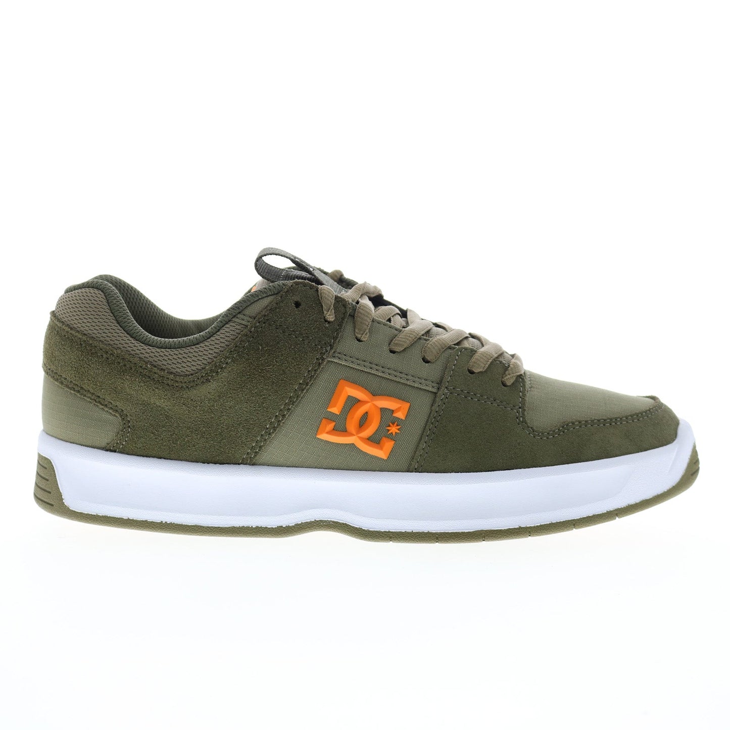 DC Lynx Zero ADYS100615-ARO Mens Green Suede Skate Inspired Sneakers Shoes