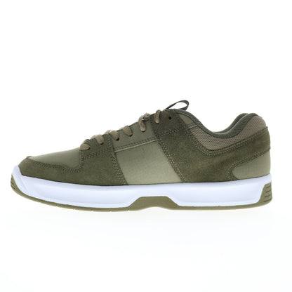 DC Lynx Zero ADYS100615-ARO Mens Green Suede Skate Inspired Sneakers Shoes