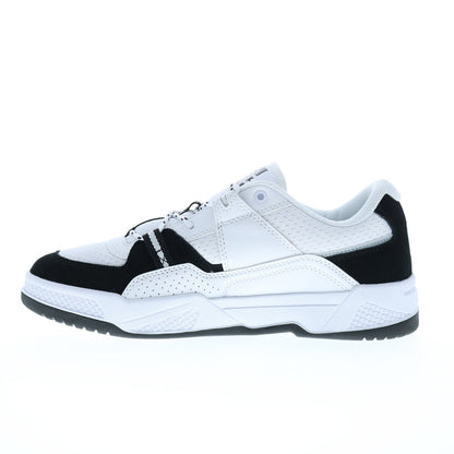 DC Construct ADYS100822-BKW Mens White Leather Skate Sneakers Shoes