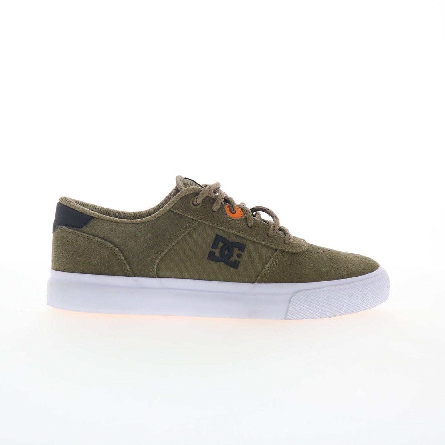 DC Teknic ADYS300763-OVC Mens Green Suede Skate Inspired Sneakers Shoes