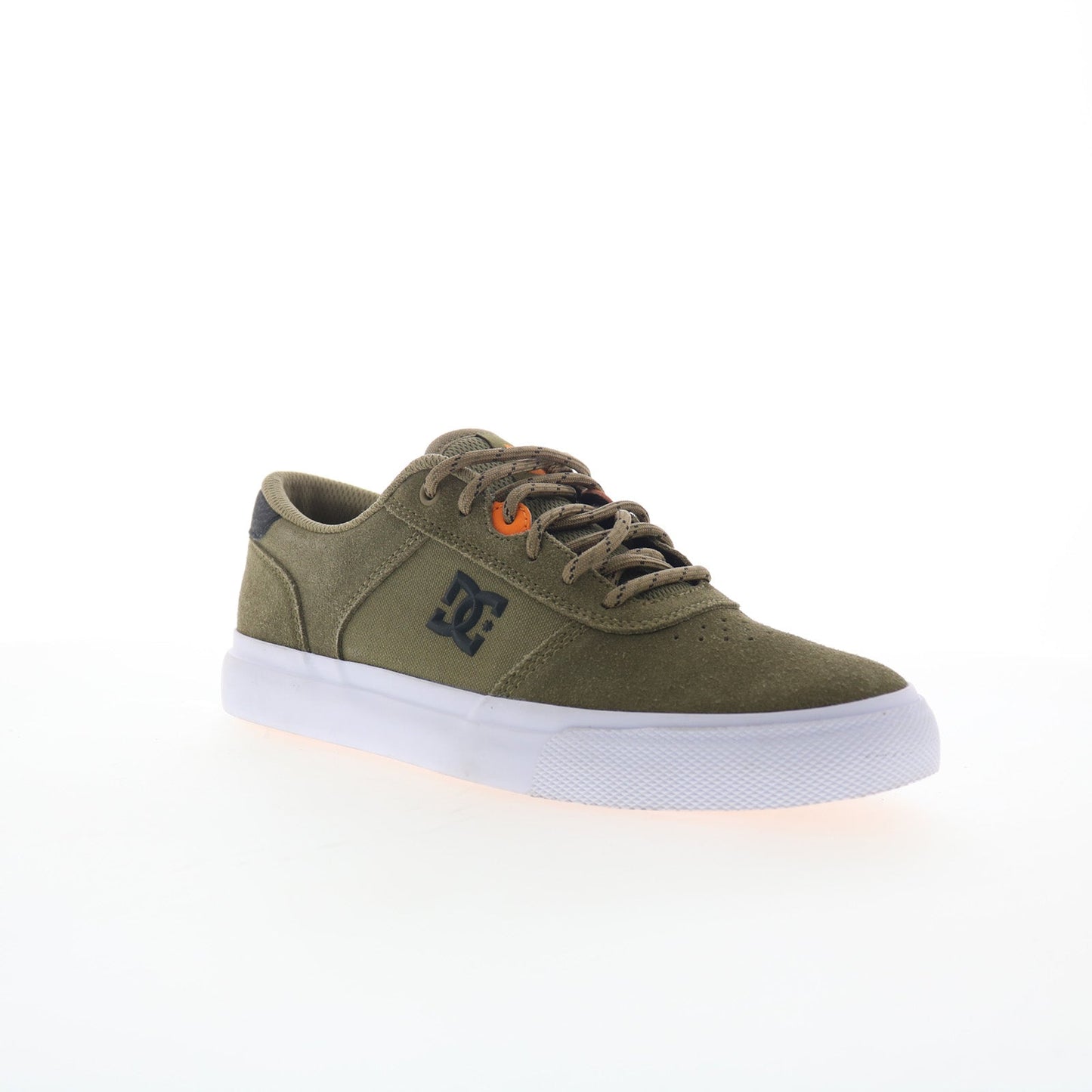 DC Teknic ADYS300763-OVC Mens Green Suede Skate Inspired Sneakers Shoes
