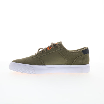 DC Teknic ADYS300763-OVC Mens Green Suede Skate Inspired Sneakers Shoes
