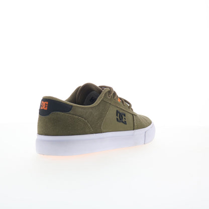 DC Teknic ADYS300763-OVC Mens Green Suede Skate Inspired Sneakers Shoes