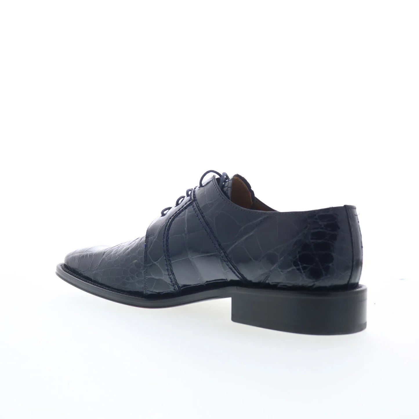 Ferrini Alligator 205 528 F205NB Mens Blue Oxfords & Lace Ups Casual Shoes