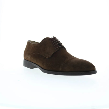 Pastori by Di Bianco Avitus Mens Brown Oxfords & Lace Ups Cap Toe Shoes