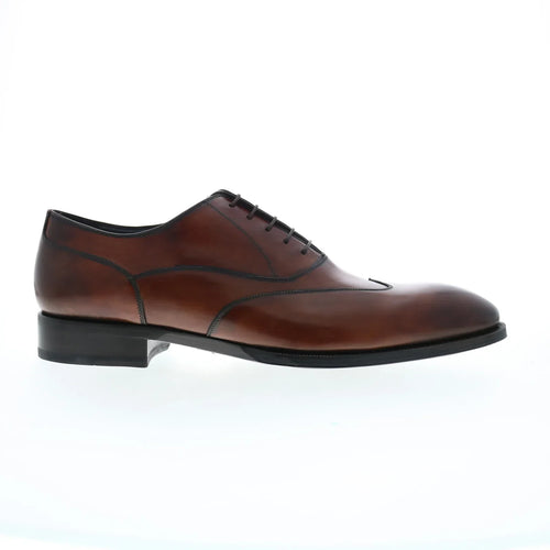 Di Bianco SBP932 Mens Brown Oxfords & Lace Ups Wingtip & Brogue Shoes