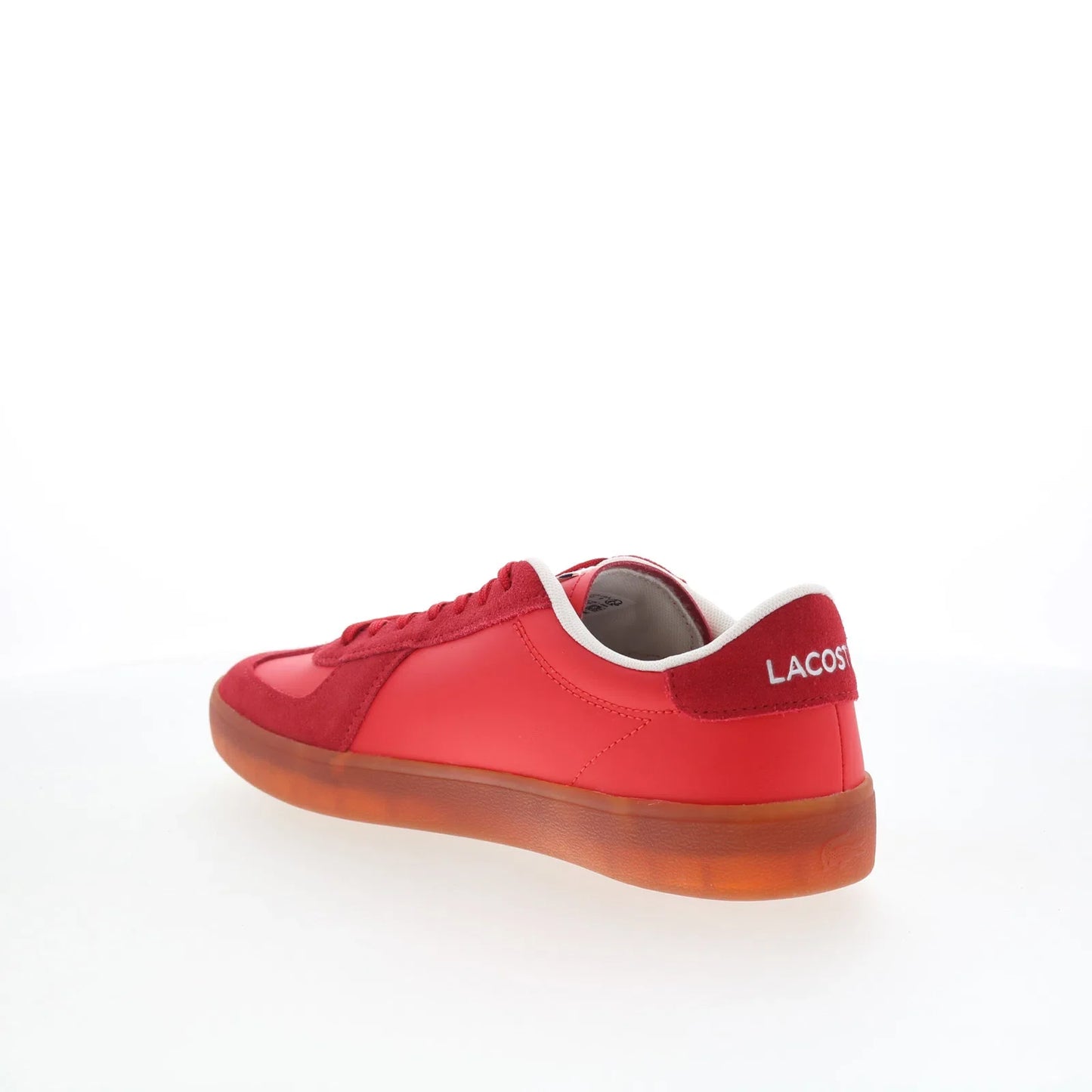 Lacoste Baseshot Pro 126 1 SMA Mens Red Suede Lifestyle Sneakers Shoes