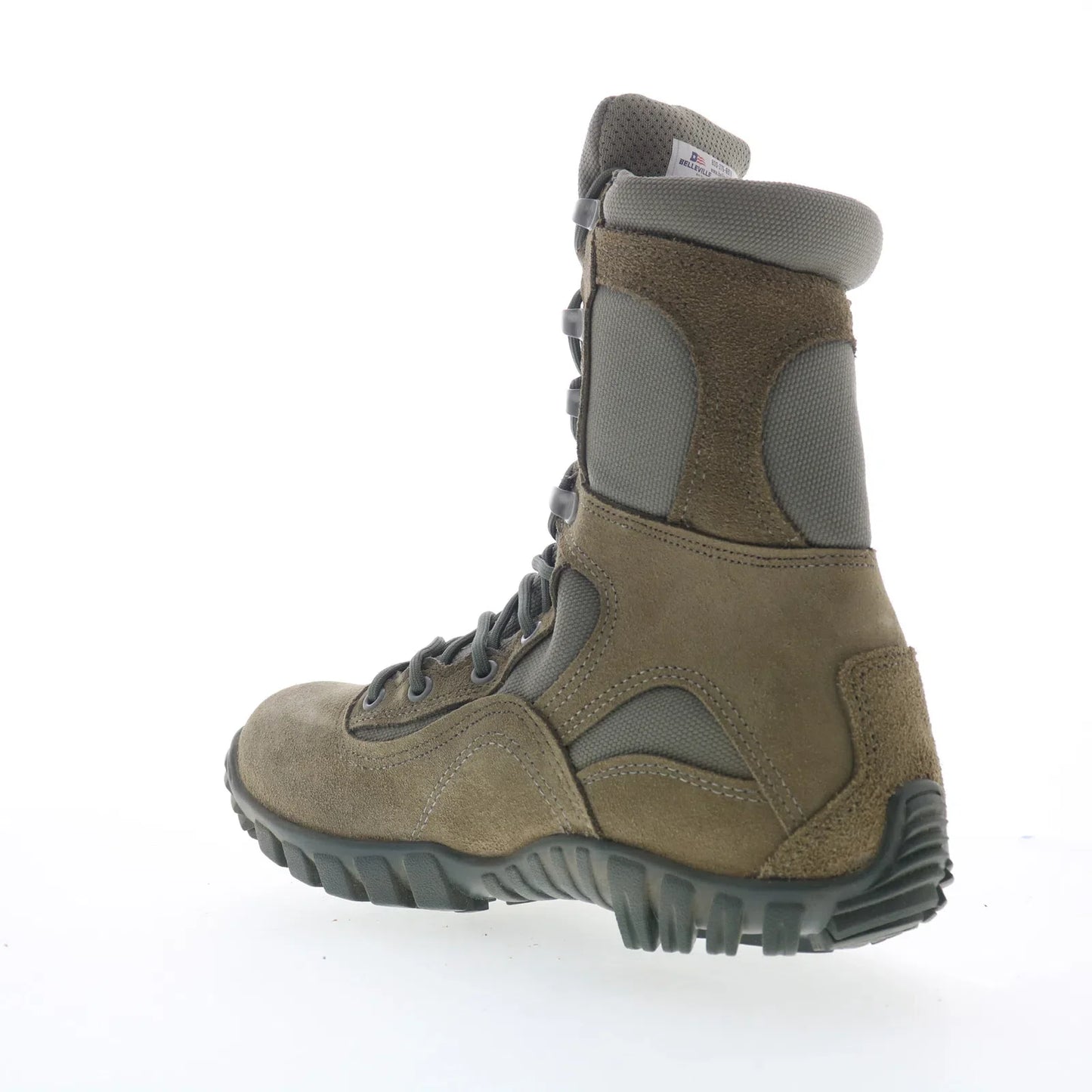 Belleville Sabre Made In USA 693 Mens Gray Suede Lace Up Tactical Boots