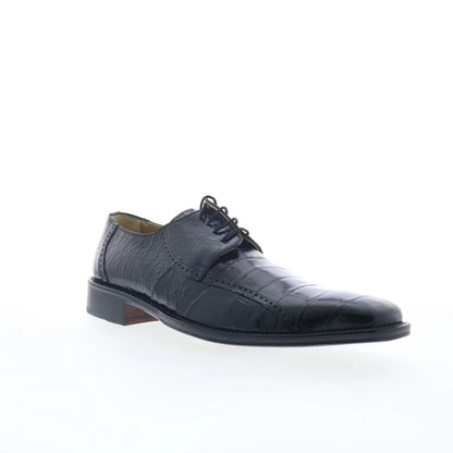 Ferrini Belly Alligator 4013 082 Mens Black Oxfords & Lace Ups Casual Shoes