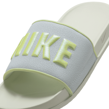 Offcourt Slides Women's :Light Silver | Barely Volt