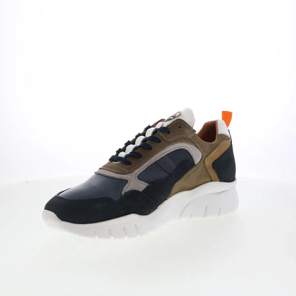 Pajar Cam PDPAS00027.01 Mens Blue Leather Lace Up Lifestyle Sneakers Shoes