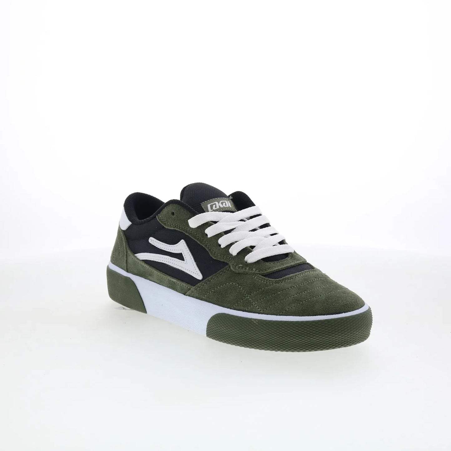 Lakai Cambridge Mens Green Suede Lace Up Skate Inspired Sneakers Shoes