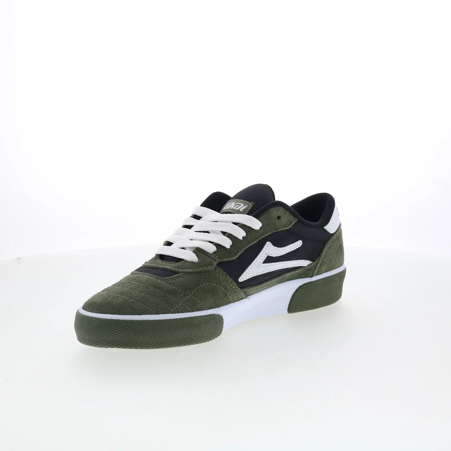 Lakai Cambridge Mens Green Suede Lace Up Skate Inspired Sneakers Shoes