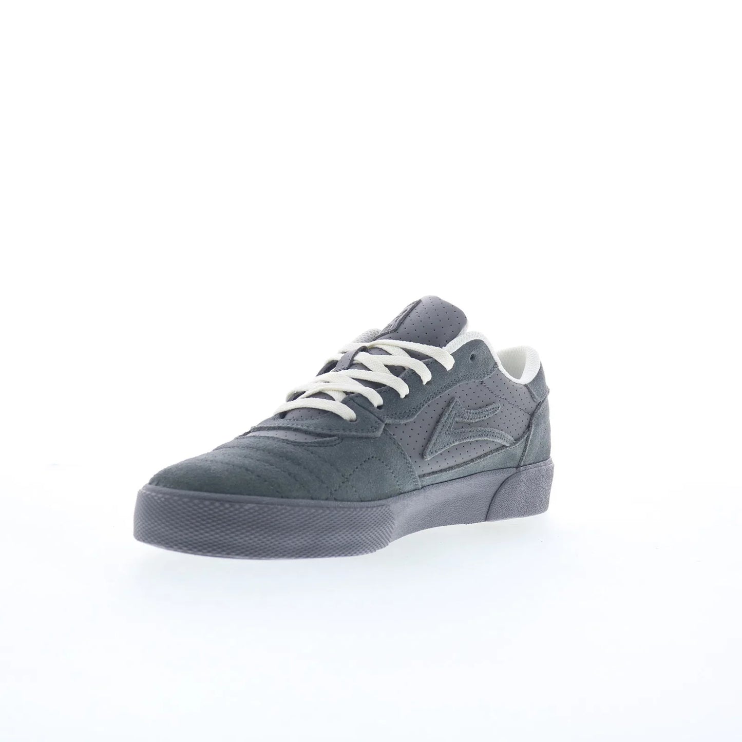 Lakai Cambridge Mens Gray Suede Lace Up Skate Inspired Sneakers Shoes