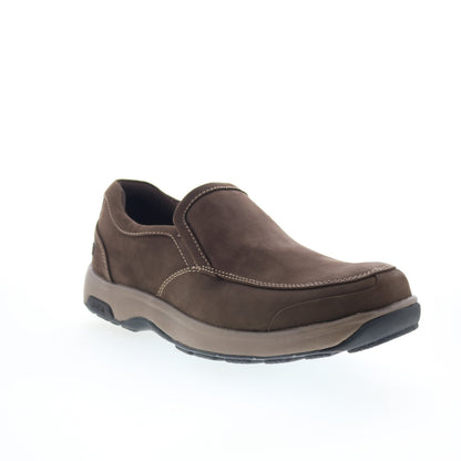 Dunham Battery Park Mens Brown Extra Extra Wide 6E Loafers Casual Shoes