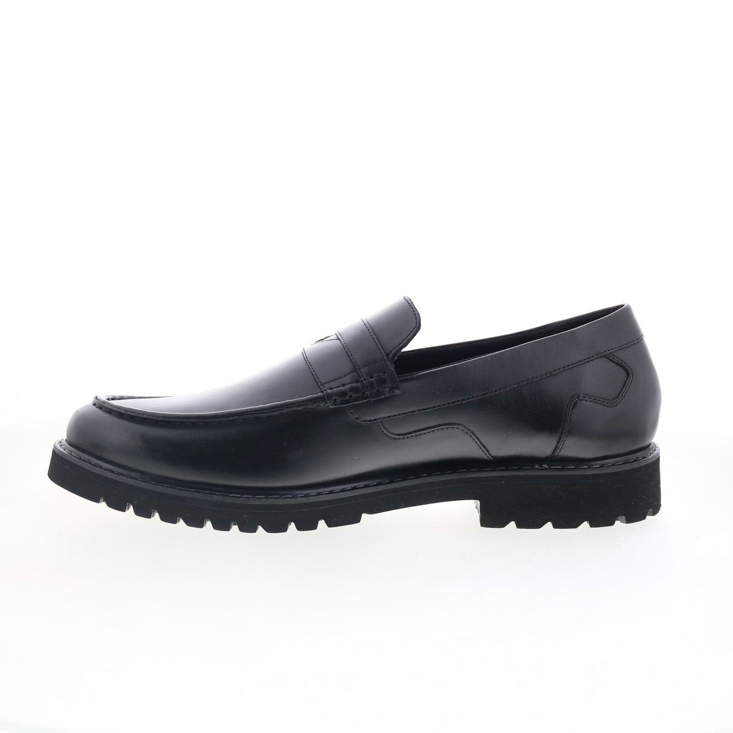 Rockport Maverick Penny CJ3770 Mens Black Wide Loafers Penny Shoes