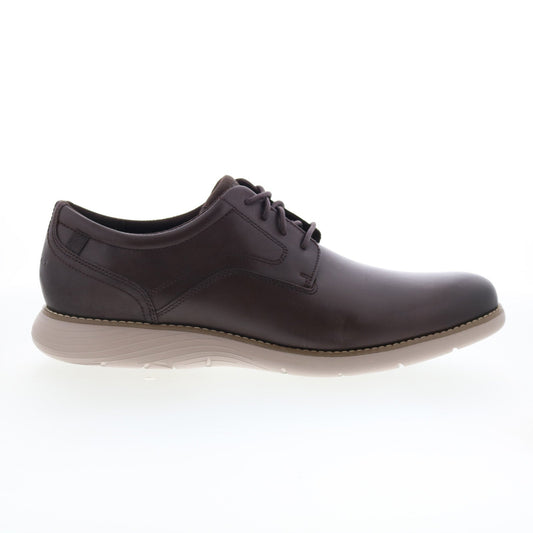 Rockport Garett Plain Toe Mens Brown Oxfords & Lace Ups Plain Toe Shoes