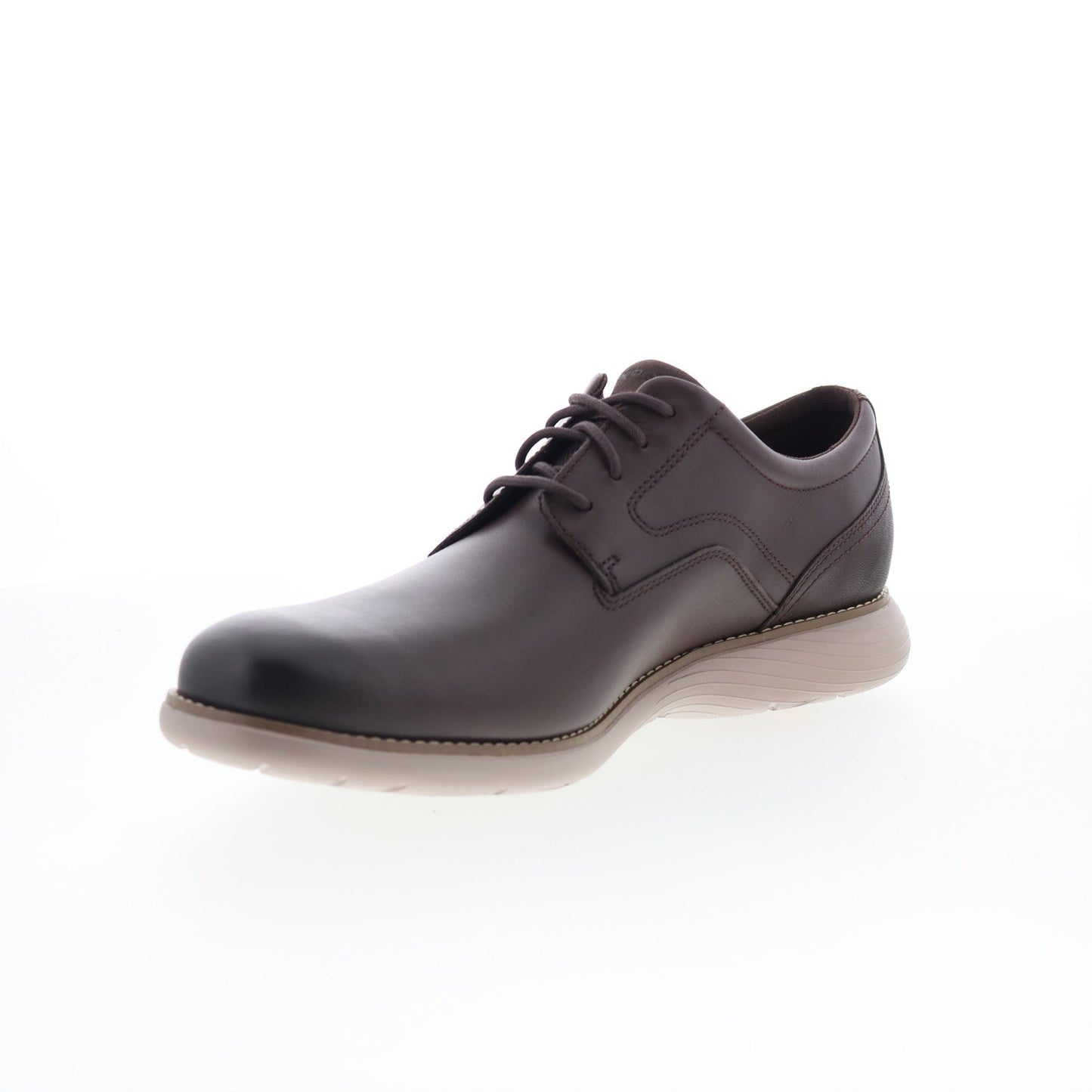Rockport Garett Plain Toe Mens Brown Oxfords & Lace Ups Plain Toe Shoes
