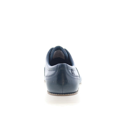 Rockport Garett Plain Toe CJ5650 Mens Blue Leather Oxfords Plain Toe Shoes