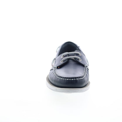 Rockport Perth CI8402 Mens Blue Wide Leather Loafers & Slip Ons Boat Shoes