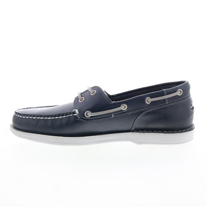 Rockport Perth CI8402 Mens Blue Wide Leather Loafers & Slip Ons Boat Shoes