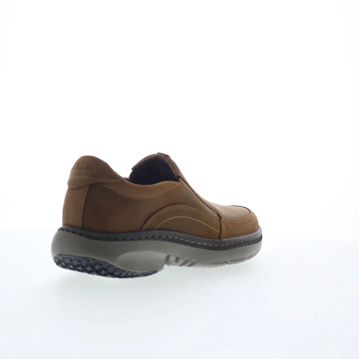 Clarks Pro Lace Mens Brown Wide Loafers & Slip Ons Casual Shoes