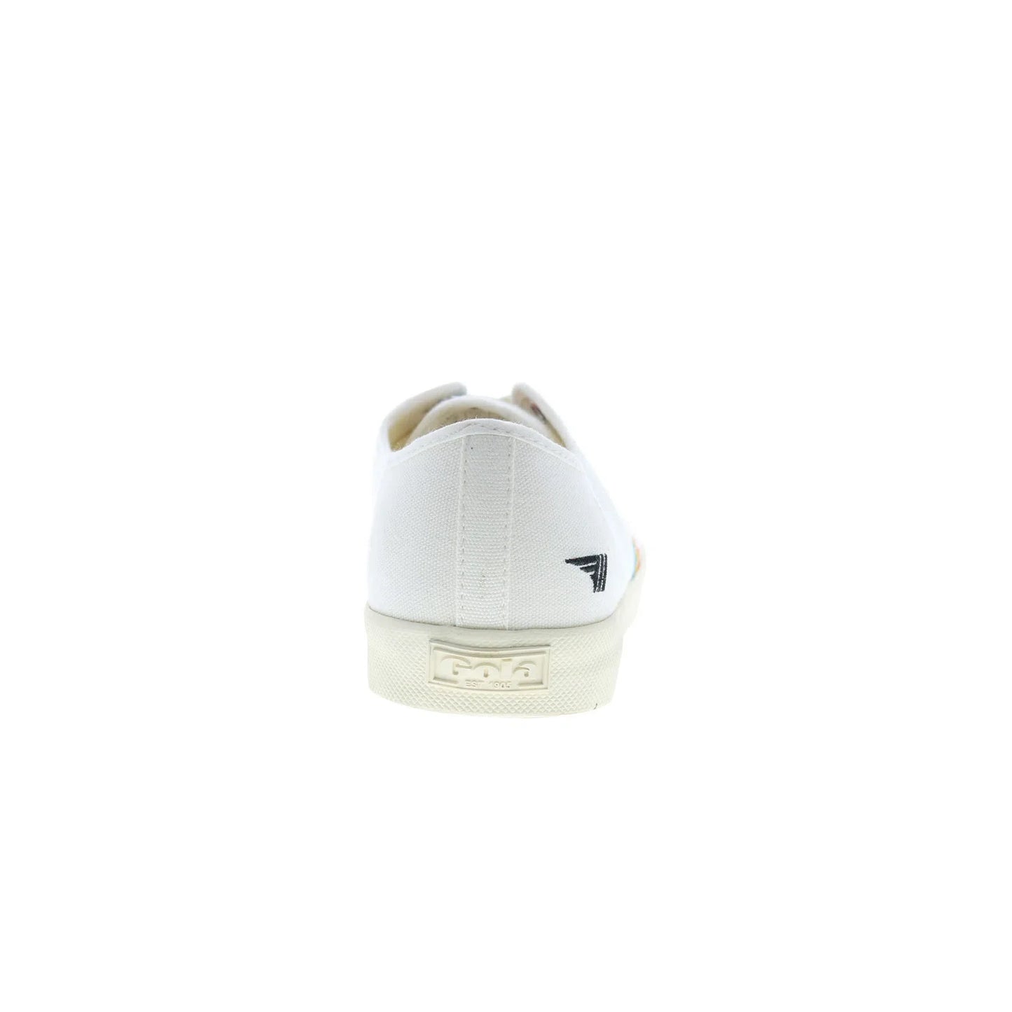 Gola Coaster Rainbow Stitch CLB327 Womens White Lifestyle Sneakers Shoes