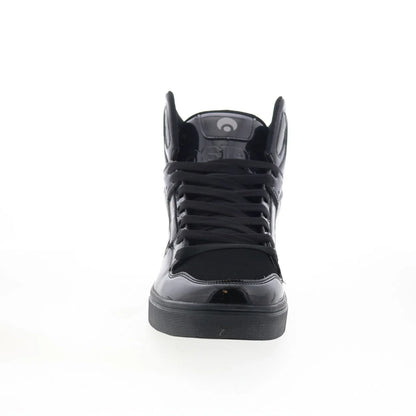 Osiris Clone 1322 2974 Mens Black Leather Skate Inspired Sneakers Shoes