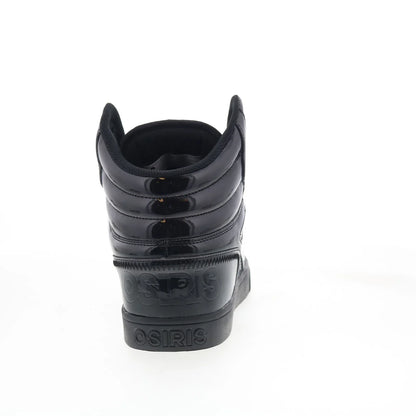 Osiris Clone 1322 2974 Mens Black Leather Skate Inspired Sneakers Shoes