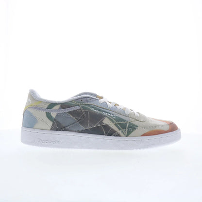 Reebok Club C 85 Eames Office Mens Gray Leather Lifestyle Sneakers Shoes